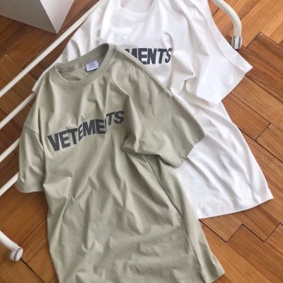 Premium Vetements Skirt Silver Cotton Logo Luxury
