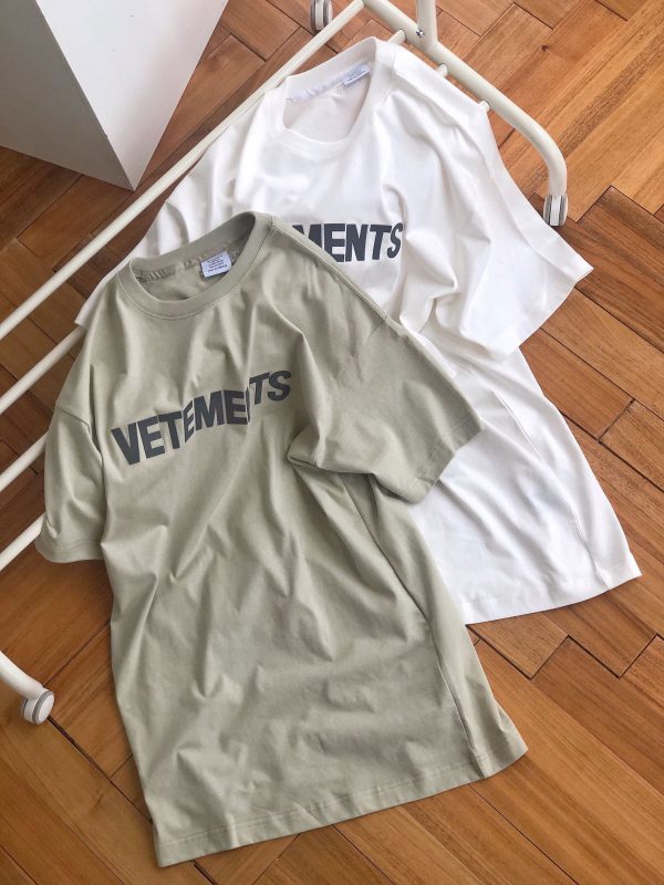 Premium Vetements Skirt Silver Cotton Logo Luxury