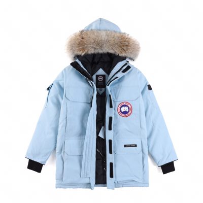 Premium Quality Canada Goose Jackets Blue Classic Style