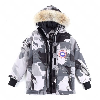 Premium Quality Canada Goose Jackets White Camouflage Style