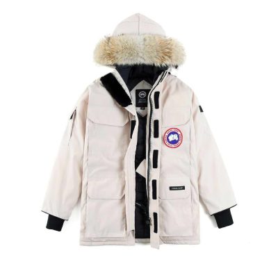 High Quality Canada Goose Jackets White Fleece Classic Luxury
