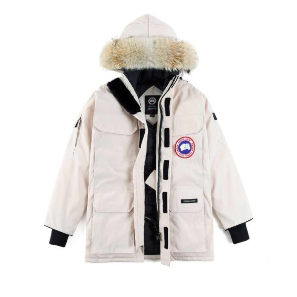 High Quality Canada Goose Jackets White Fleece Classic Luxury