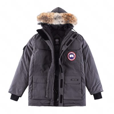Premium Quality Canada Goose Jackets Grey Fleece Classic Style