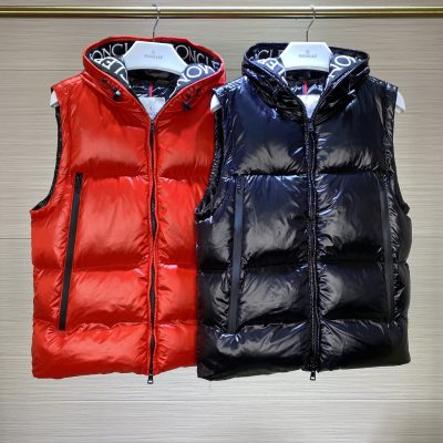 Premium Quality Moncler Vest Black Nylon Luxury