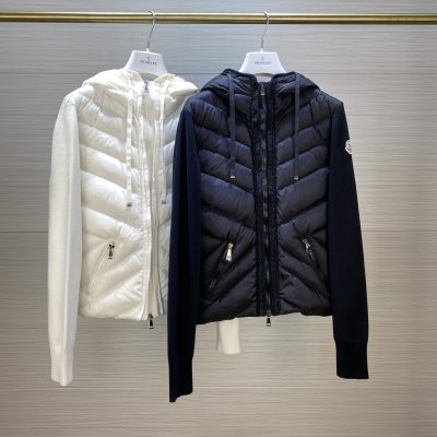 Best Selling Moncler Jackets Black Patchwork Style