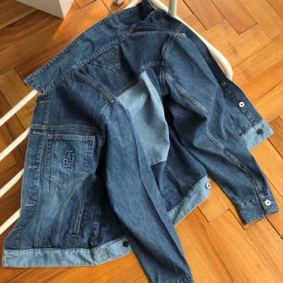 Premium Tommy Jeans Jackets Denim Patchwork Style