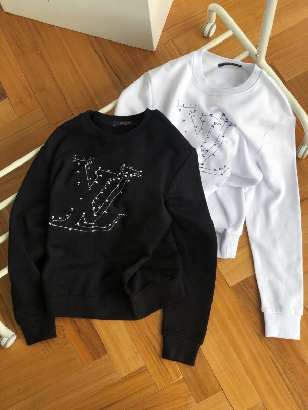 Premium Quality Louis Vuitton Hoodie Black Logo Luxury