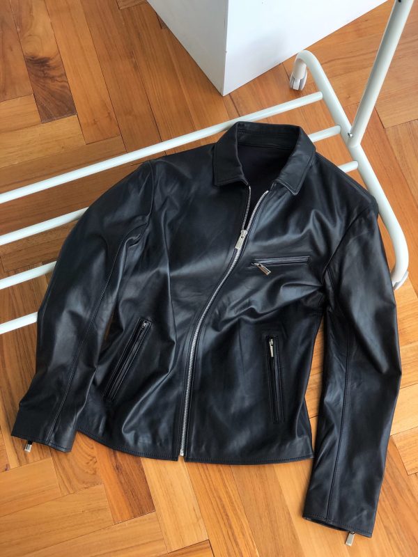 Premium Quality Fendi Jackets Black Leather Classic Collection