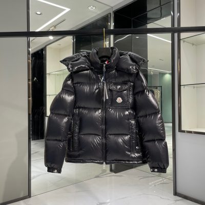 High Quality Misleading Down Jacket White Nylon Stripe Collection
