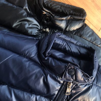 Luxury Moncler Down Jacket Black Nylon Classic Collection