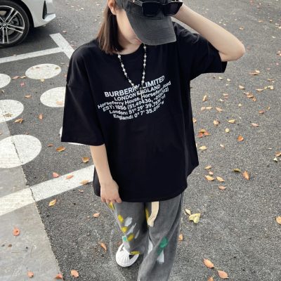 Premium Quality Burberry Short Sleeves Print Luxury