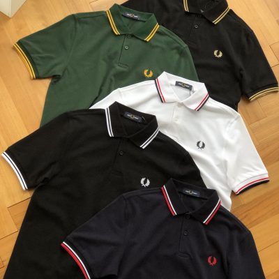 High Quality Fred Perry Short-Sleeved Black Cotton Casual Collection