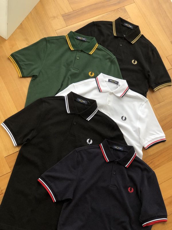 High Quality Fred Perry Short-Sleeved Black Cotton Casual Collection