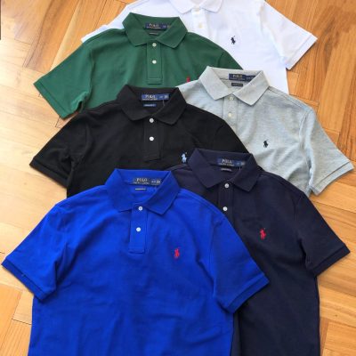 Best Selling Ralph Lauren Short-Sleeved Black Cotton Classic Luxury