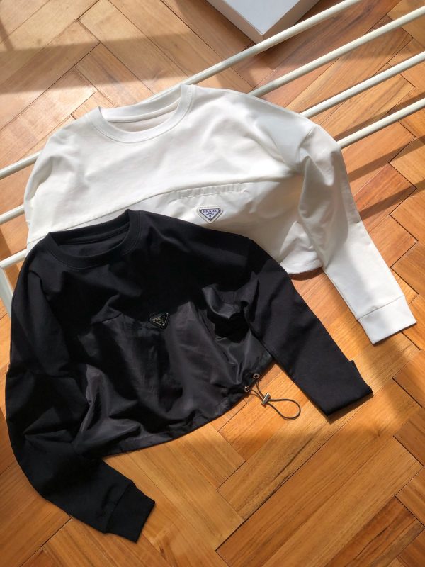 High Quality Prada Long Sleeves Black Nylon Classic Collection