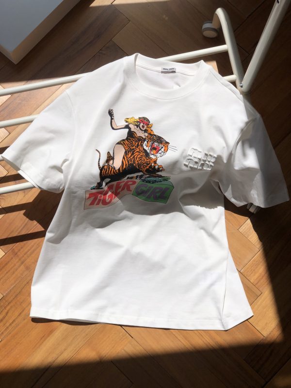 Best Selling Miu Miu Short Sleeves Print Luxury