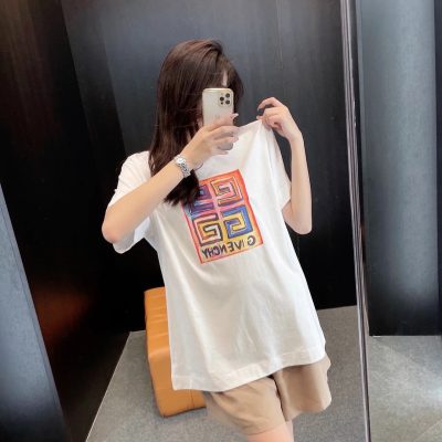 High Quality Givenchy Short Sleeves Cotton Logo Collection