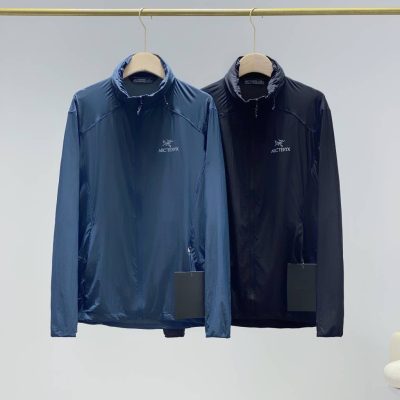 Premium Quality Ami Coats Navy Logo Style