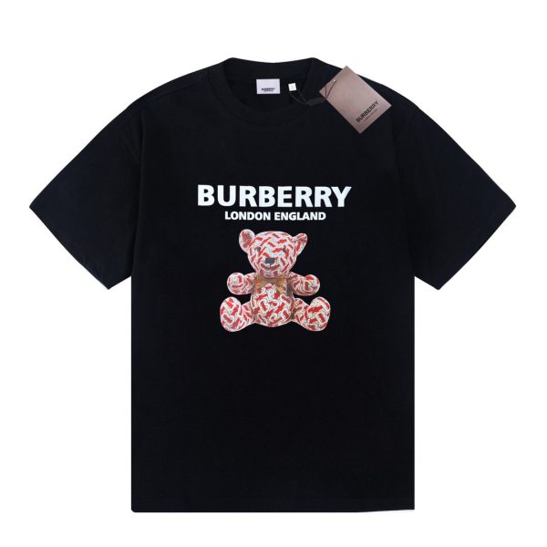 Premium Quality Burberry Short Sleeves White Print Style
