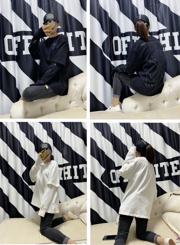 Premium Off-White Long Sleeves White Cotton Classic Style