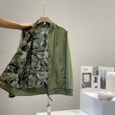 High Quality Tommy Hilfiger Coats Green Casual Collection