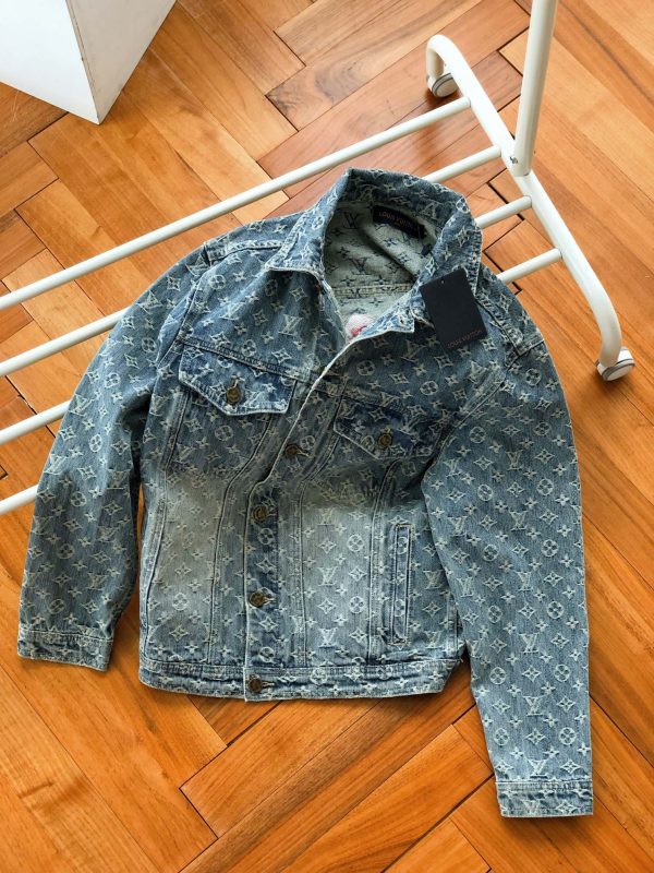 Luxury Louis Vuitton Jackets Denim Jacquard Style