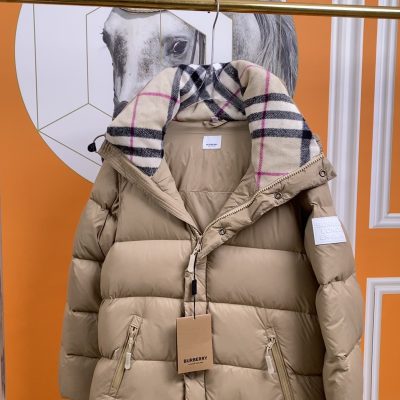 Best Selling Burberry Down Jackets Black Vintage Style