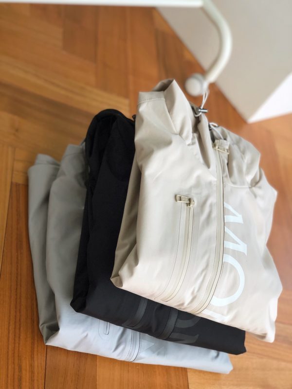 Premium Moncler Coats Black Polyester Classic Style