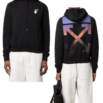 Best Selling Off-White Sweatshirts White Cotton Gradient Luxury