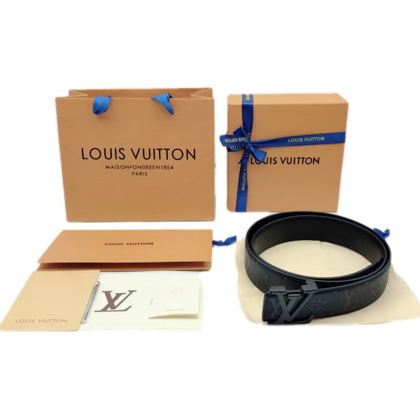 Premium Quality Louis Vuitton Belt Black Cowhide Classic Collection