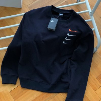High Quality Nike Hoodie Black Cotton Collection