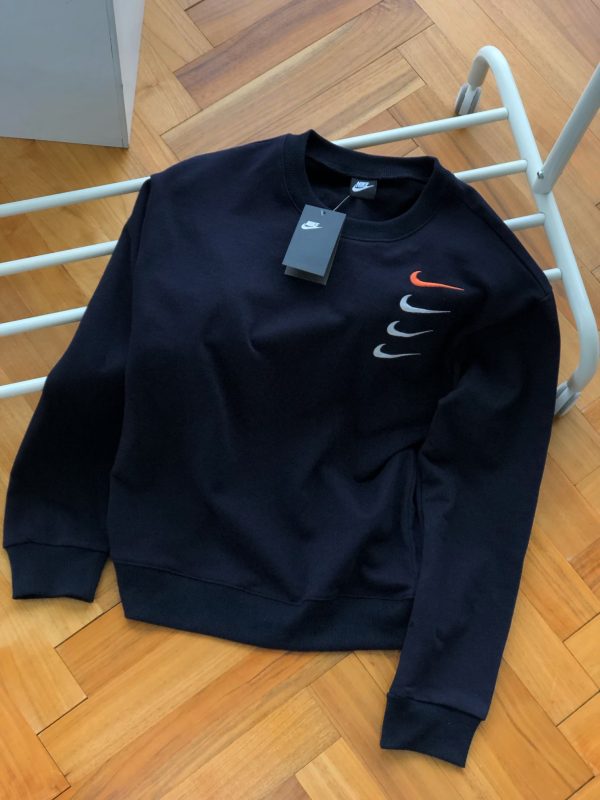 High Quality Nike Hoodie Black Cotton Collection