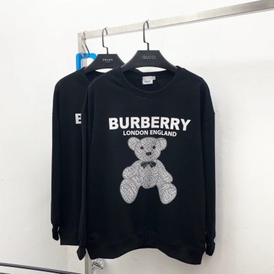 Luxury Burberry Sweatshirts Silver Solid Style