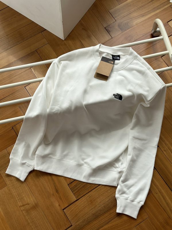 Best Selling The North Face Sweatshirts White Cotton Embroidered Collection