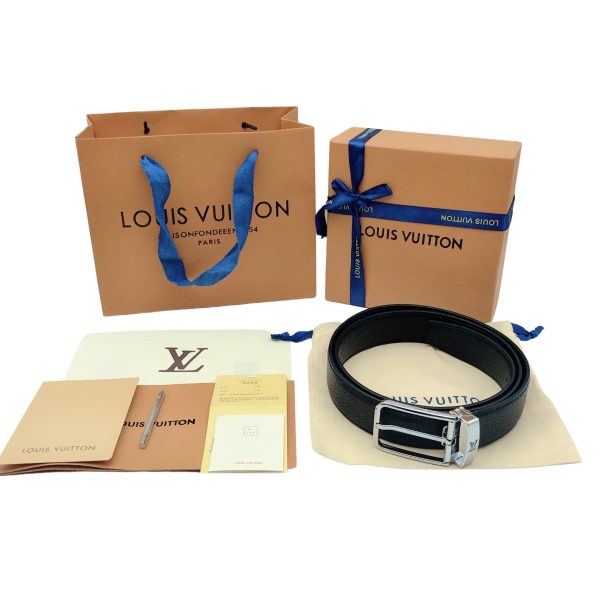 Premium Quality Louis Vuitton Belt Black Leather Logo Luxury