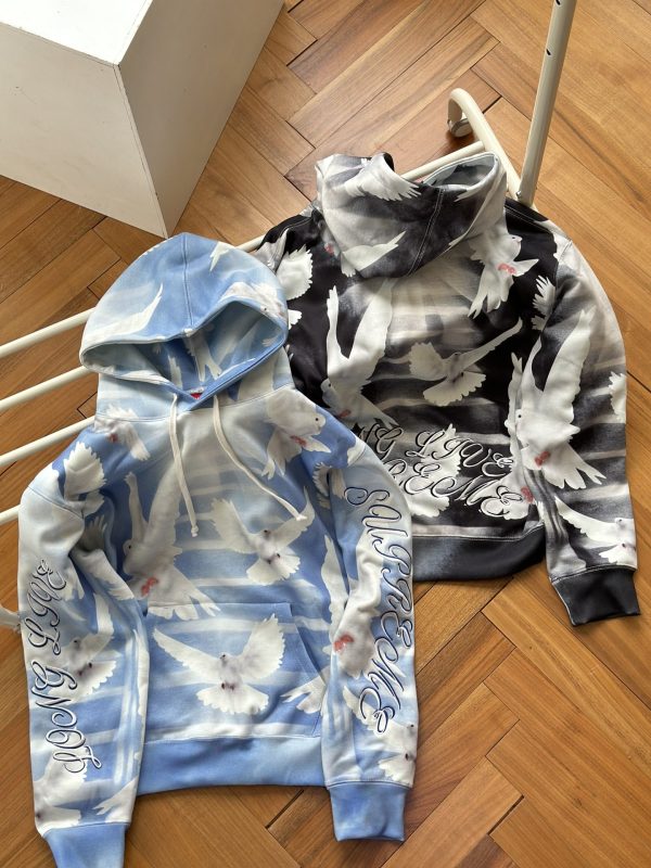 Premium Quality Supreme Sweatshirts Black Cotton Embroidered Style