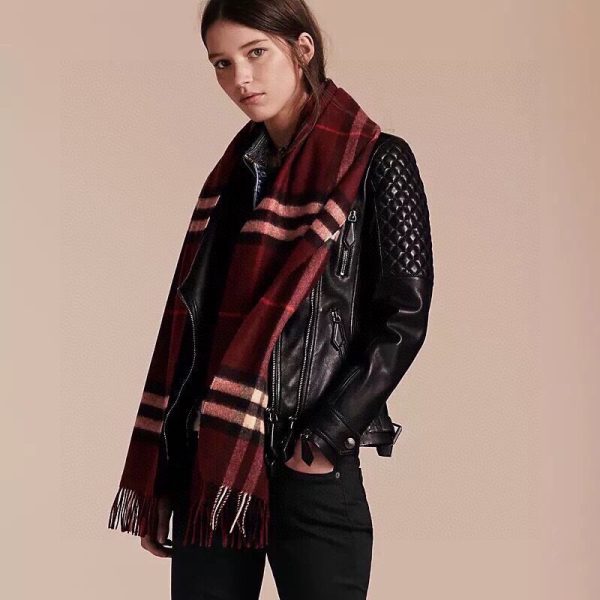 Luxury Burberry Scarf Cashmere Plaid Collection