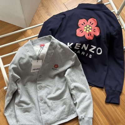 Premium Kenzo Sweatshirts Gray Logo Luxury