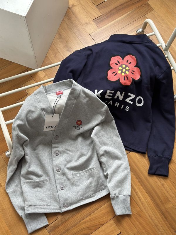 Premium Kenzo Sweatshirts Gray Logo Luxury