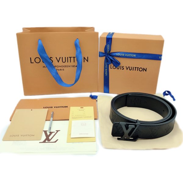 Premium Quality Louis Vuitton Belt Black Cowhide Classic Collection