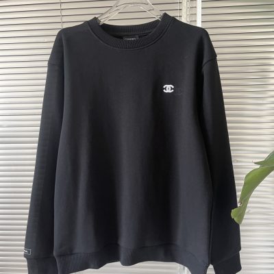 Premium Chanel Sweatshirts Black Cotton Vintage Luxury