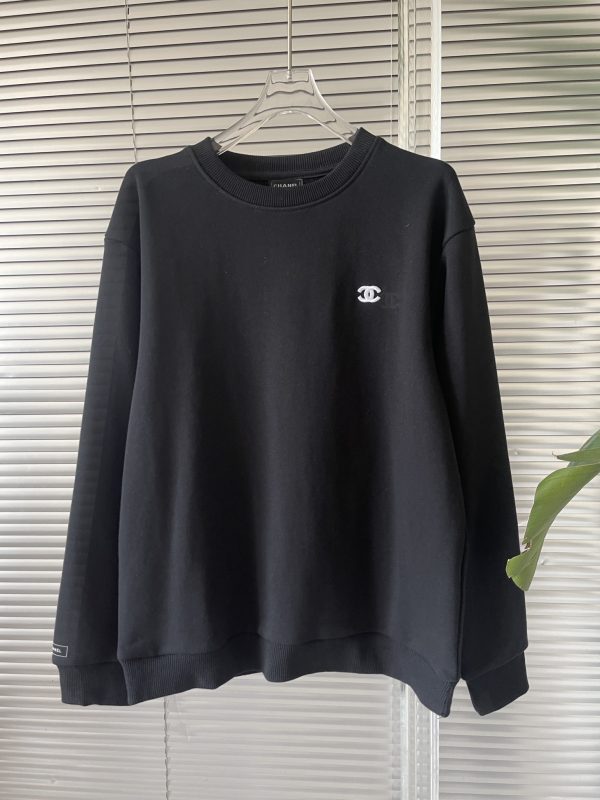 Premium Chanel Sweatshirts Black Cotton Vintage Luxury