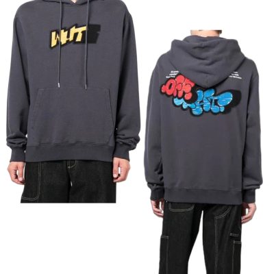 Best Selling Off-White Sweatshirts White Cotton Embroidered Style