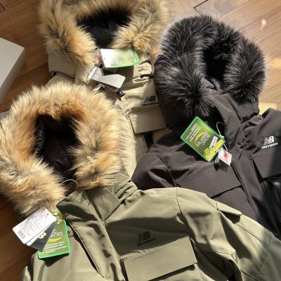 Premium Quality New Balance Jackets Black Polyester Logo Luxury