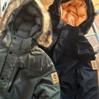 Premium Timberland Down Jackets Black Casual Collection