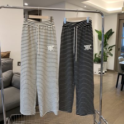 Luxury Celine Sweatshirts White Fleece Striped Style