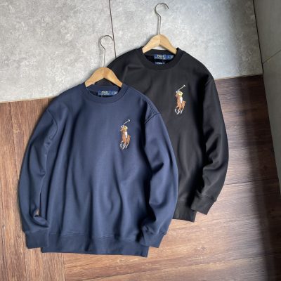 Best Selling Ralph Lauren Sweatshirts Black Fleece Classic Luxury