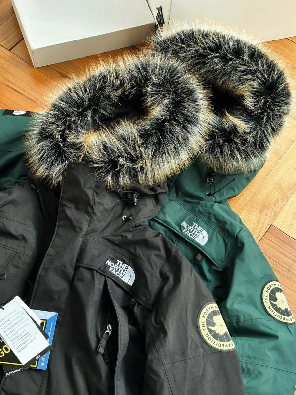 Luxury The North Face Down Jacket Black Nylon Embroidered Collection