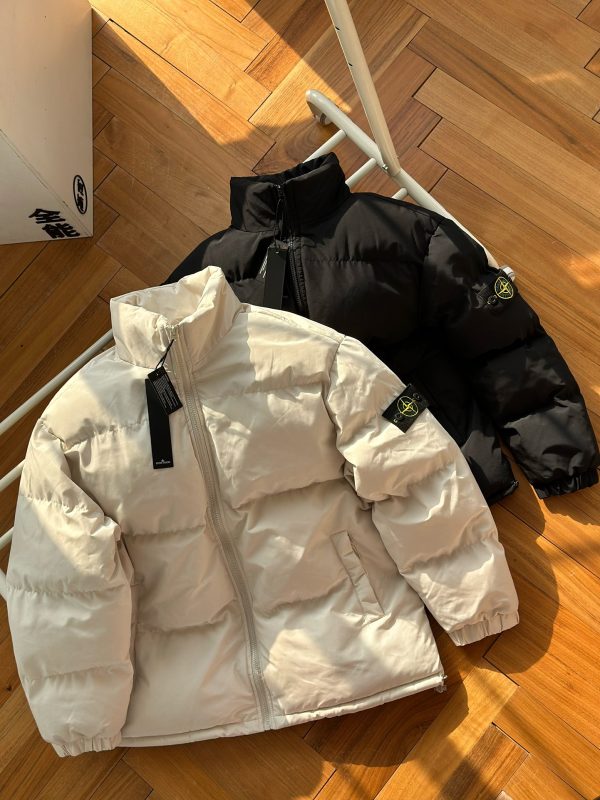 Luxury Stone Island Cotton Clothes White Classic Style