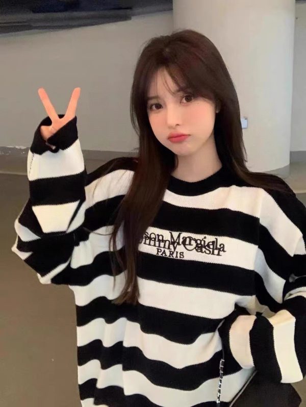 Luxury Margiela Sweaters Striped Style